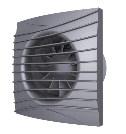 Вентилятор накладной ERA DiCiTi SILENT 5C dark gray metal d125